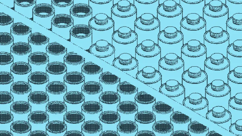 Open cans arranged loosely beside lidded canisters stacked neatly